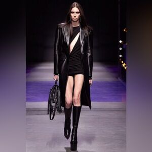 $2575 NWT Versace Runway 2023 Cutout Black Dress. Made In Italy.